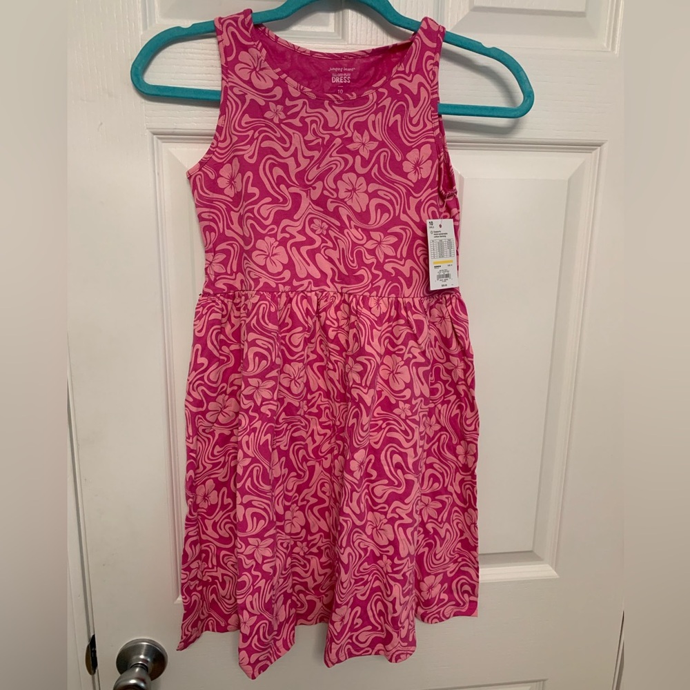 Jumping Beans pink girls All Day Play Dress. New. Size 10
